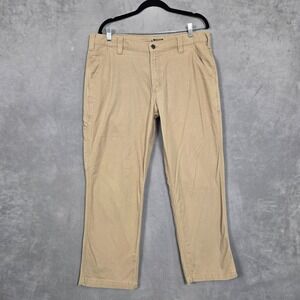 Carhartt‎ Pants Mens 36x30 Tan Relaxed Fit canvas work pant stretch
